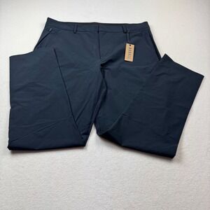NOBULL Men's‎ Golf Pants 38x32 Black Athletic Stretch Fit Performance NWT